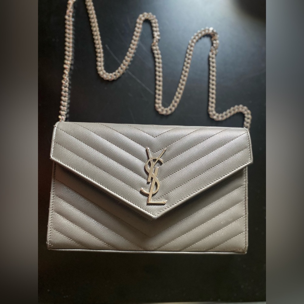 YSL shoulder bag in grey